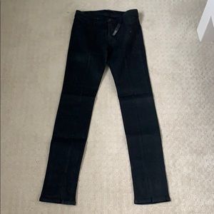 JBrand Vera Coat Steel Front Slit Skinny Jeans